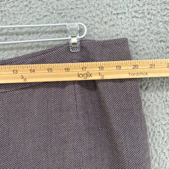 Lafayette 148 New York 18 Plus Brown Wool Lined Wide Leg Pockets Office Career - Picture 6 of 12